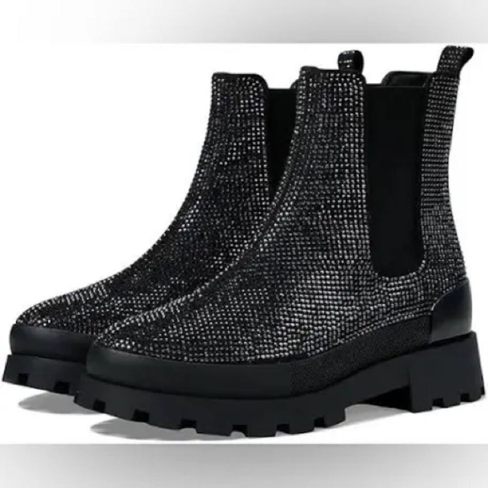 Black and Silver Studded Boots